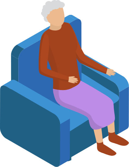 Image of a woman in chair